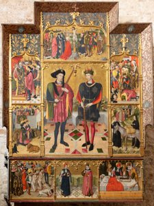 Altarbild (Retaule dels sants Abdó i Senén) von Jaume Huguet