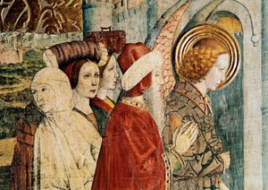 Altarbild des Heiligen Bernhardin und des Schutzengels, Detail der Flucht von Lot