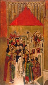 Erscheinung des Heiligen Michael im Schloss Saint Ange von Jaume Huguet