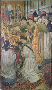 Tafel des Ordens von St. Vincent durch den Bischof von Saragossa, St. Valerio