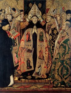 Der Altar von Sankt Augustinus - Jaume Huguet