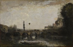 Landschaft mit Brücke von Jean-Baptiste-Camille Corot