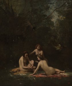 Nymphen verlassen das Bad von Jean-Baptiste-Camille Corot