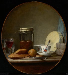 Glas mit Aprikosen