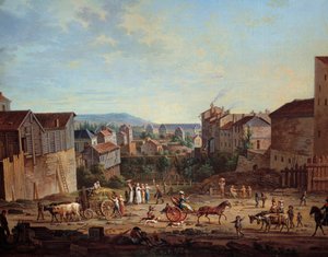 Das Bastion von Michottes in Nancy. Gemälde von Jean Baptiste Claudot (1733-1805), um 1801. Nancy, Musée Historique Lorrain von Jean Baptiste Claudot