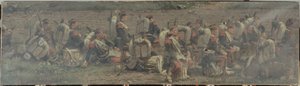 Militärszene: die Trommler des 1. Regiments der Grenadiere der Garde (Fragment des Rezonville-Panoramas)