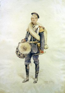 Porträt eines Trommlers von Jean Baptiste Edouard Detaille