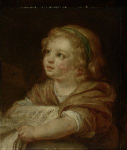Mädchen mit Musikbuch von Jean-Baptiste Greuze
