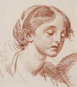 Kopf eines Mädchens von Jean-Baptiste Greuze