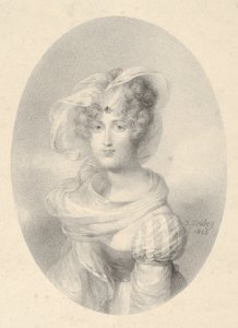 Porträt von Madame Ditte-Harmite von Jean-Baptiste Isabey