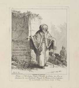 Frau des Volkes, Platte eins aus Divers Habillements des Peuples du Nord von Jean-Baptiste Le Prince
