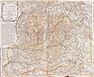 Kastilien und León, La Rioja, Navarra, Aragonien, Kastilien-La Mancha, Extremadura, Madrid, Spanien von Jean Baptiste Nolin