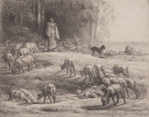 Die Schäferin von Jean-Francois Millet