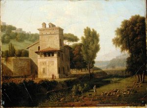 Das Casa Cenci in den Borghese-Gärten, Rom