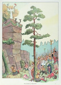 Druidenfest am Maennelstein, Elsass, Illustration aus 