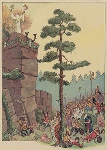 Druiden feiern ein Fest am Maennelstein, Elsass von Jean Jacques Waltz