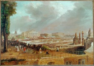 Proklamation der Zweiten Französischen Republik auf der Place de la Concorde