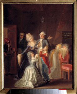 Abschied von Ludwig XVI. von seiner Familie am 20. Januar