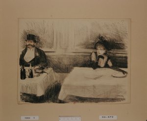 [Im Restaurant] von Jean-Louis Forain