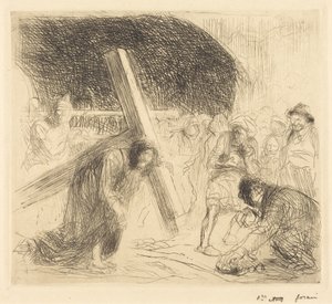 Christus trägt sein Kreuz (7. Tafel)