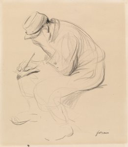 Le Poilu (Französischer Soldat schreibt nach Hause) von Jean-Louis Forain