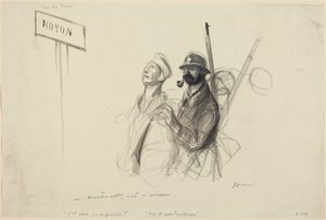 Am Rhein. -jetzt ist es das Heck. von Jean-Louis Forain
