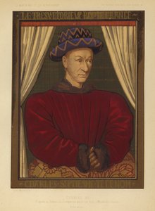 Karl VII., König von Frankreich (Chromolitho)