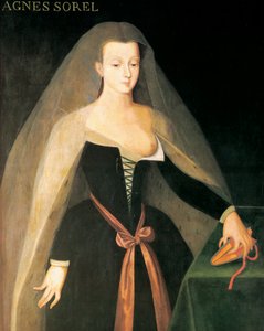 Porträt von Agnès Sorel von Jean (after) Fouquet