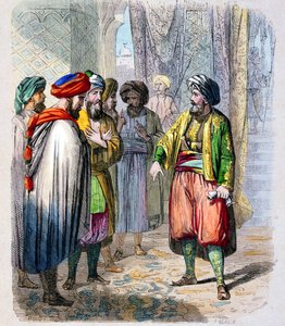 Mehemet Ali erhält Nachrichten von der Kampagne seines Sohnes in Arabien von Jean Adolphe Beauce