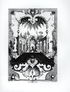 Die Grotte, graviert von Gabriel Huquier (1695-1722)