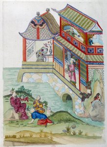 Haus am Fluss von Jean Antoine Fraisse