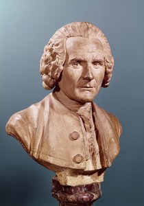 Büste von Jean-Jacques Rousseau (1712-78) (Terrakotta)