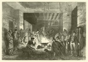 Posada, ein Gasthaus in der Sierra Nevada, Spanien (Gravur) von Jean Antoine Valentin Foulquier