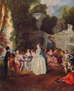 Fêtes Vénitiennes, ca. 1718, 1938 von Jean Antoine Watteau