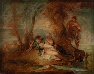 Figuren in Landschaft