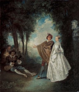 Der Spaziergang von Jean Antoine Watteau