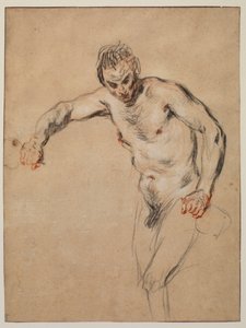 Satyr, der Wein einschenkt, 1717 von Jean Antoine Watteau