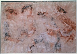 Studie junger Frauenfiguren (Detail)