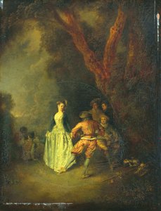Der Ländertanz, ca. 1711 von Jean Antoine Watteau