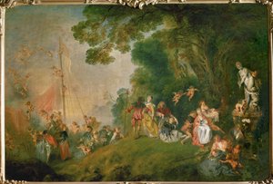 Die Einschiffung nach Kythera von Jean Antoine Watteau