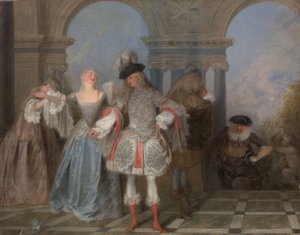 Die französischen Komödianten, ca. 1720