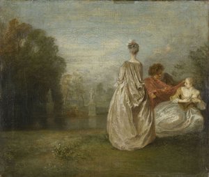 Die zwei Cousinen Les Deux Cousines von Jean Antoine Watteau