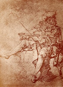 Der Geiger von Jean Antoine Watteau