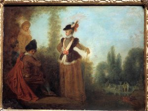 Die Abenteurerin von Jean Antoine Watteau