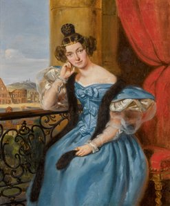 Porträt von Ekaterina Nikolaevna Meshcherskaya, geb. Karamzina 1806-1867, 1835