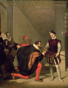 Don Pedro de Toledo (1484-1553) küsst das Schwert von Heinrich IV (1553-1610), 1819 von Jean Auguste Dominique Ingres