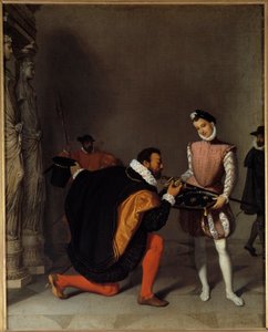 Don Pedro de Toledo, Botschafter von Philipp II., küsst den Speer von Heinrich IV. im Louvre von Jean Auguste Dominique Ingres