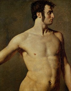 Männlicher Torso, ca. 1800 von Jean Auguste Dominique Ingres
