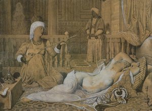 Odaliske mit einem Sklaven, 1858