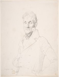 Porträt eines Mannes von Jean Auguste Dominique Ingres
